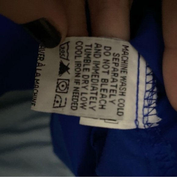 Ford Racing Black/Blue Mechanic Button Down Work Pit Crew Racing XL Short Sleeve - Picture 4 of 7